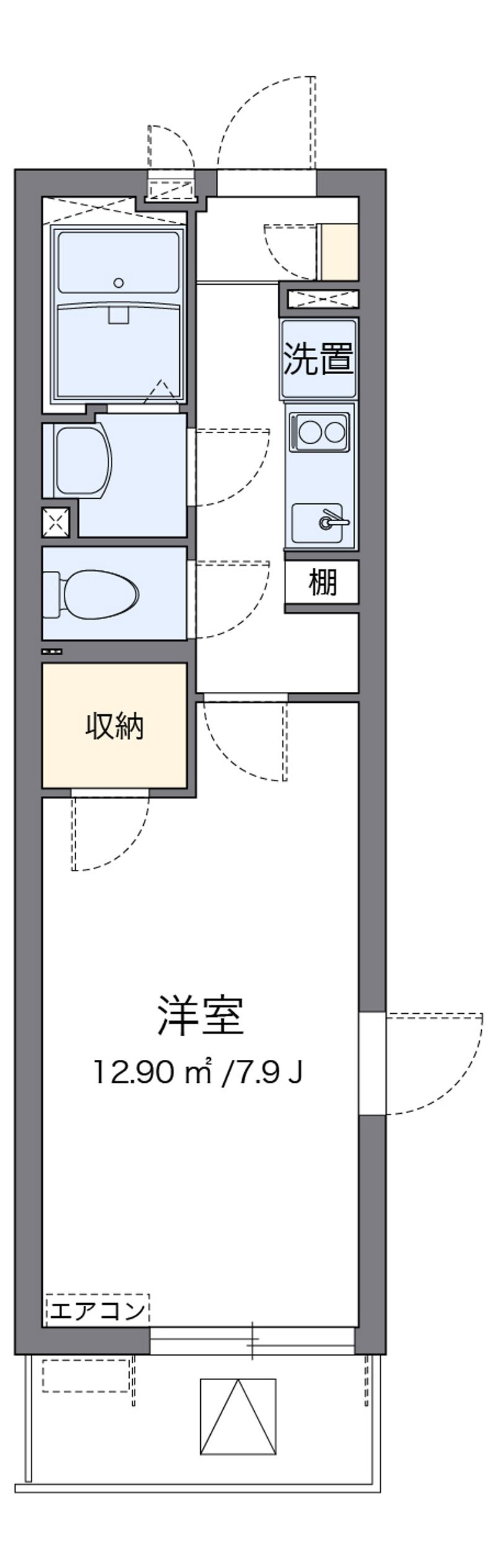 クレイノ蓬莱 間取図
