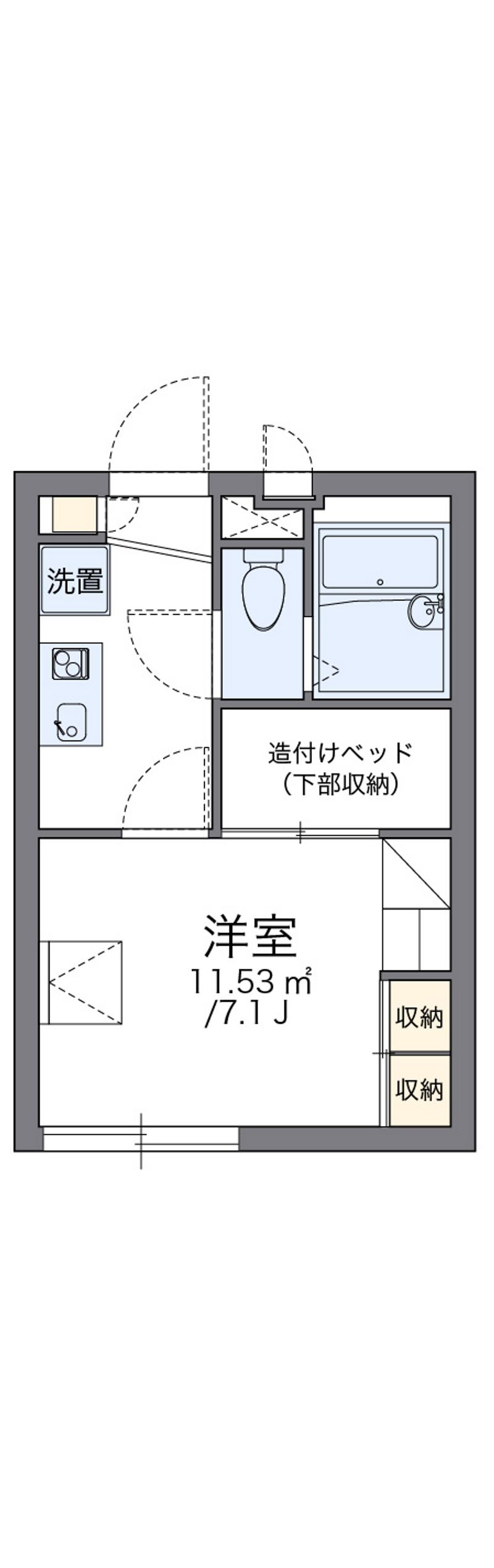 レオパレスフレイア 間取図