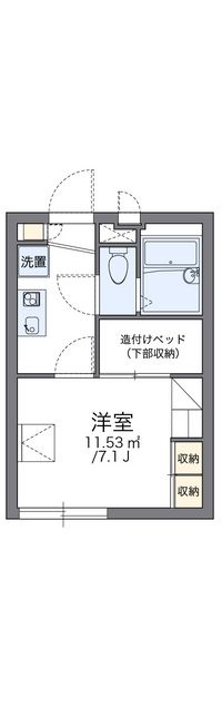 レオパレスフレイア 間取り図