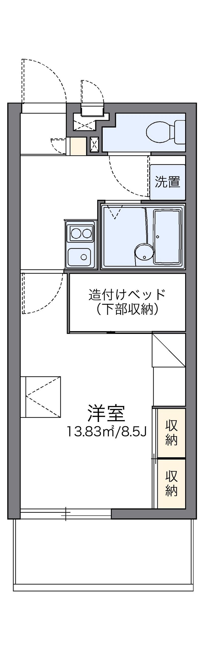 レオパレスグリーンヒル 間取図