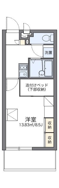 レオパレスグリーンヒル 間取り図