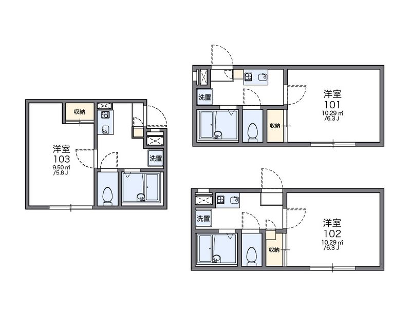 レオパレスクレストＮＹ 間取図