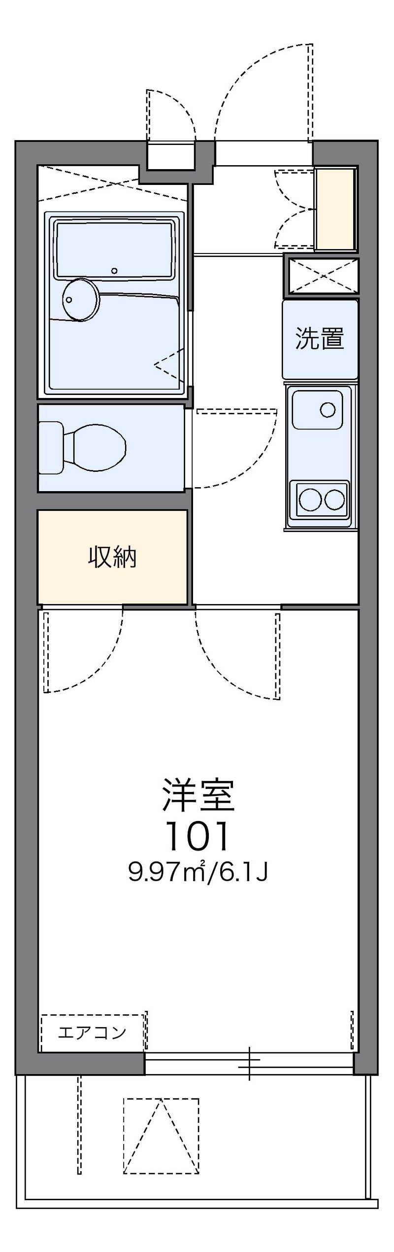 レオパレスヴィラ白金 間取図