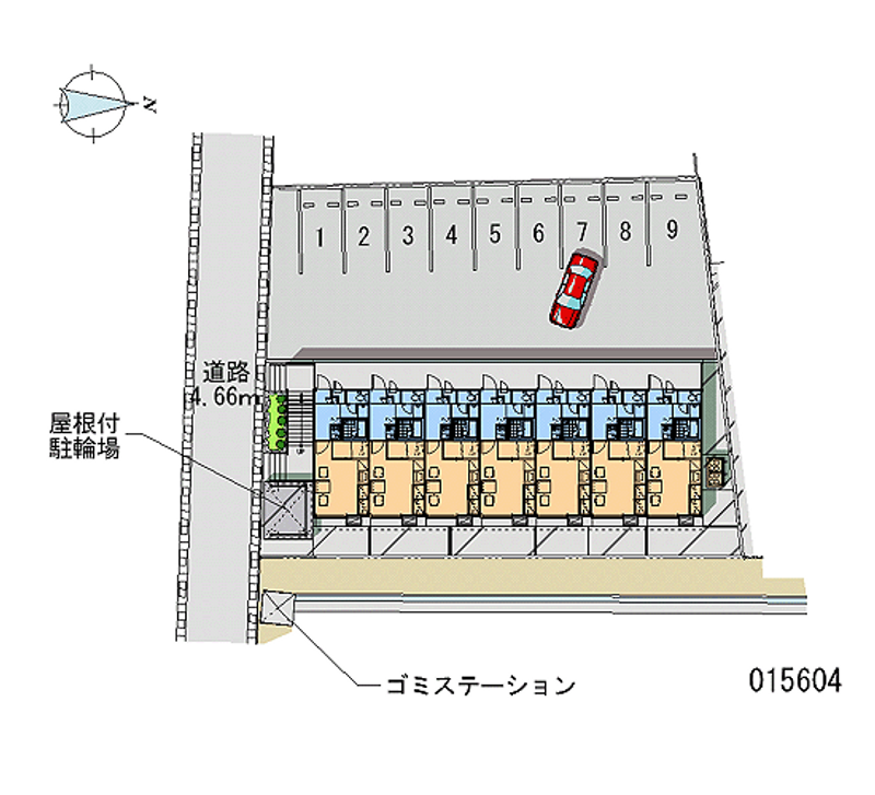 レオパレス富岡 月極駐車場