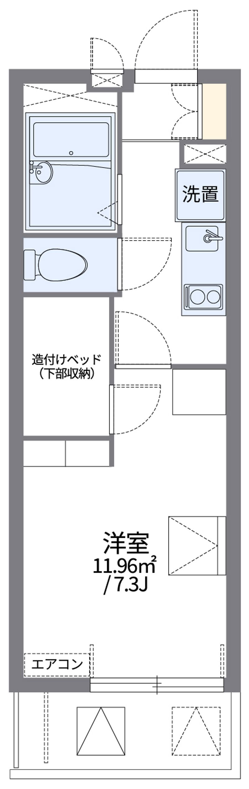 レオパレス幸 間取り