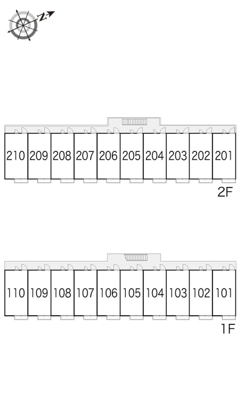 レオパレスブルーリバー 間取配置図