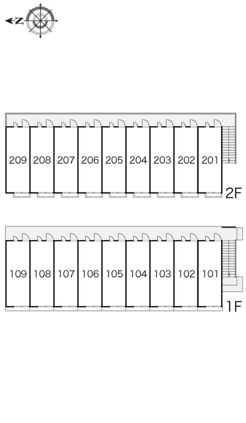 レオパレスゴールドイーストⅢ 間取り配置図