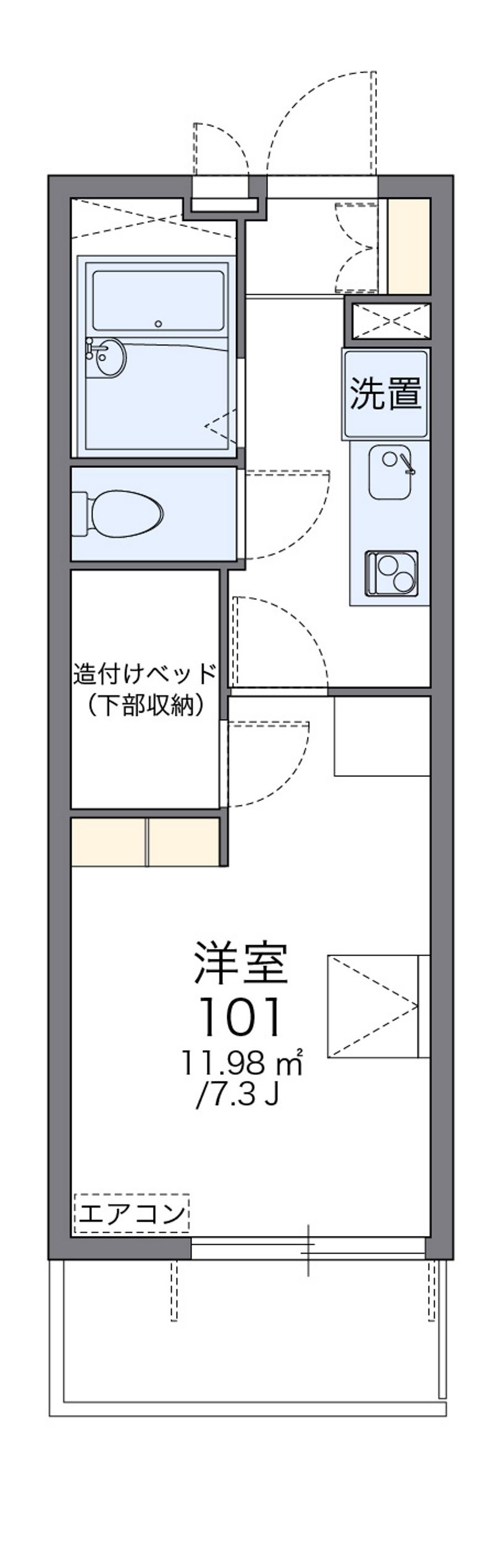 レオパレス佐賀多布施 間取図
