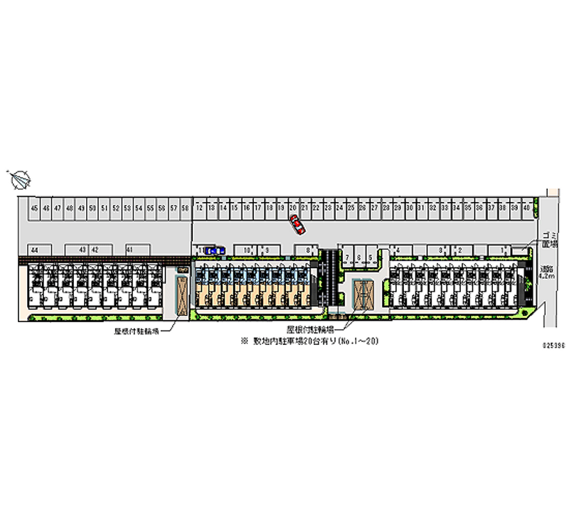 25396 bãi đậu xe hàng tháng