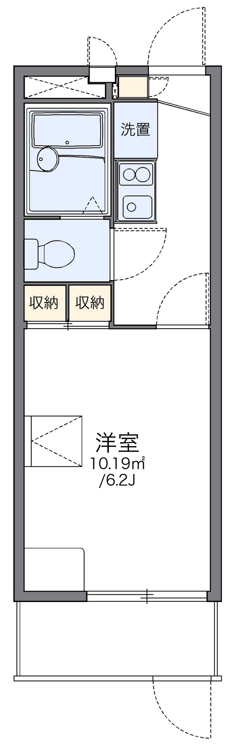 レオパレスアルカディ 間取図