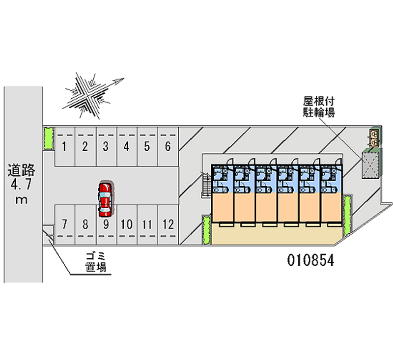 10854 Monthly parking lot