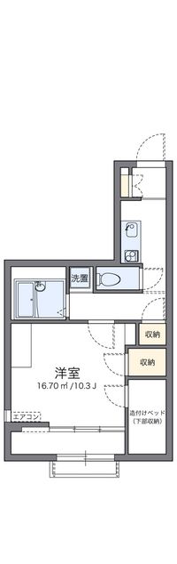 レオパレスカメリアⅡ 間取り図