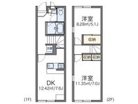 レオパレスセナファミリー　Ⅱ 間取図