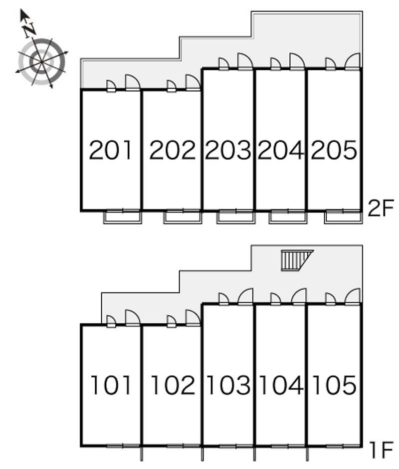 レオパレスリバーサイド 間取り配置図