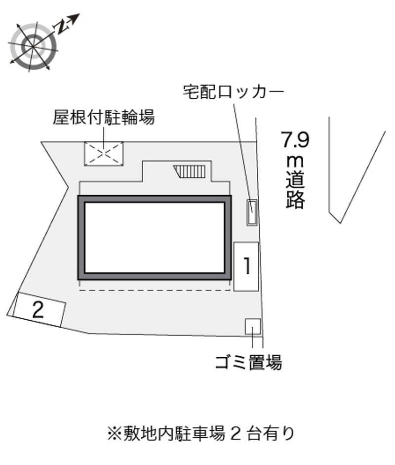 レオパレス川島町 配置図