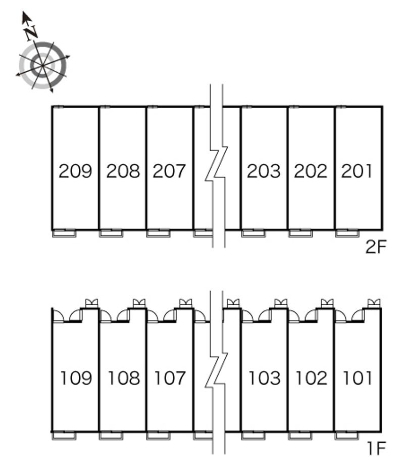 レオパレス徳富 間取配置図