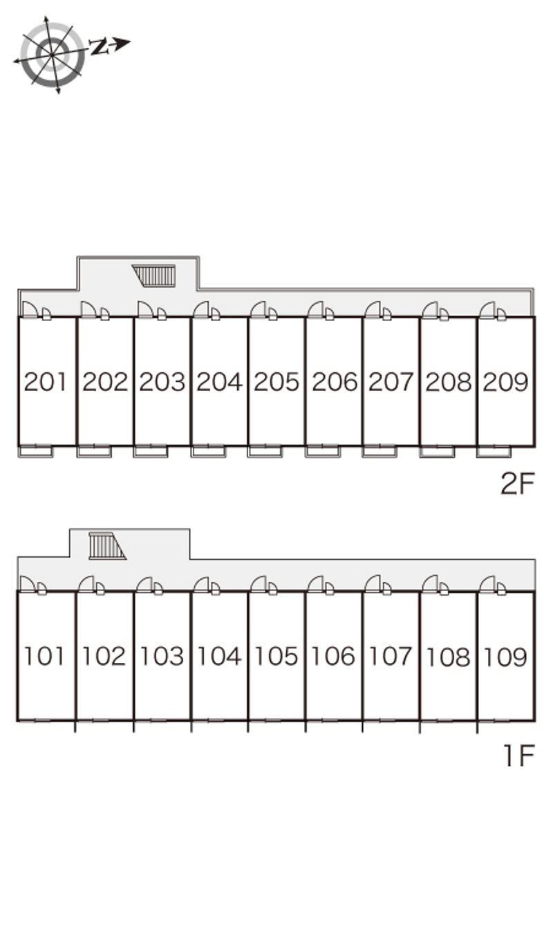 レオパレスカメリア 間取配置図