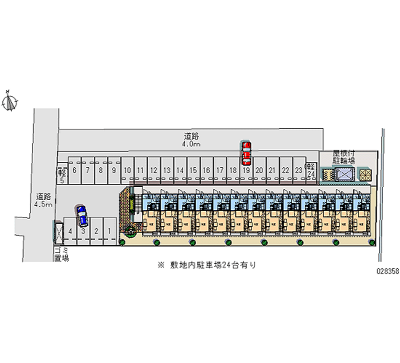 28358月租停車場