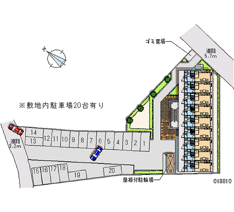 レオパレスＨＴＫ 月極駐車場