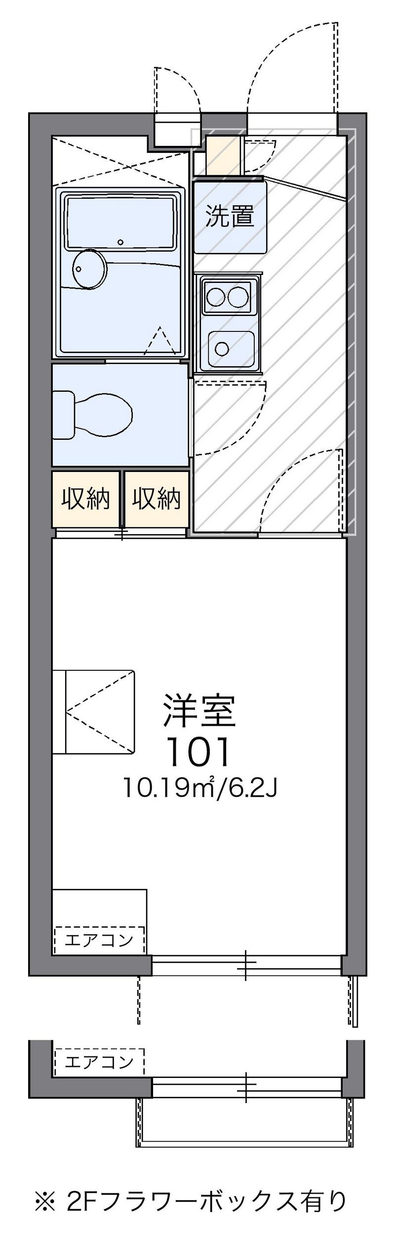 レオパレスドゥエッジ 間取図