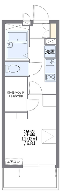 レオパレスＡＬＦＡＣＩＴＹ　Ｋ 間取り図