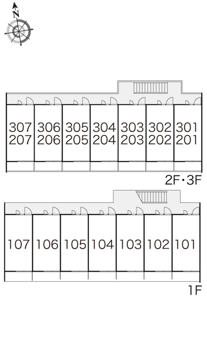 レオパレス久松 間取配置図