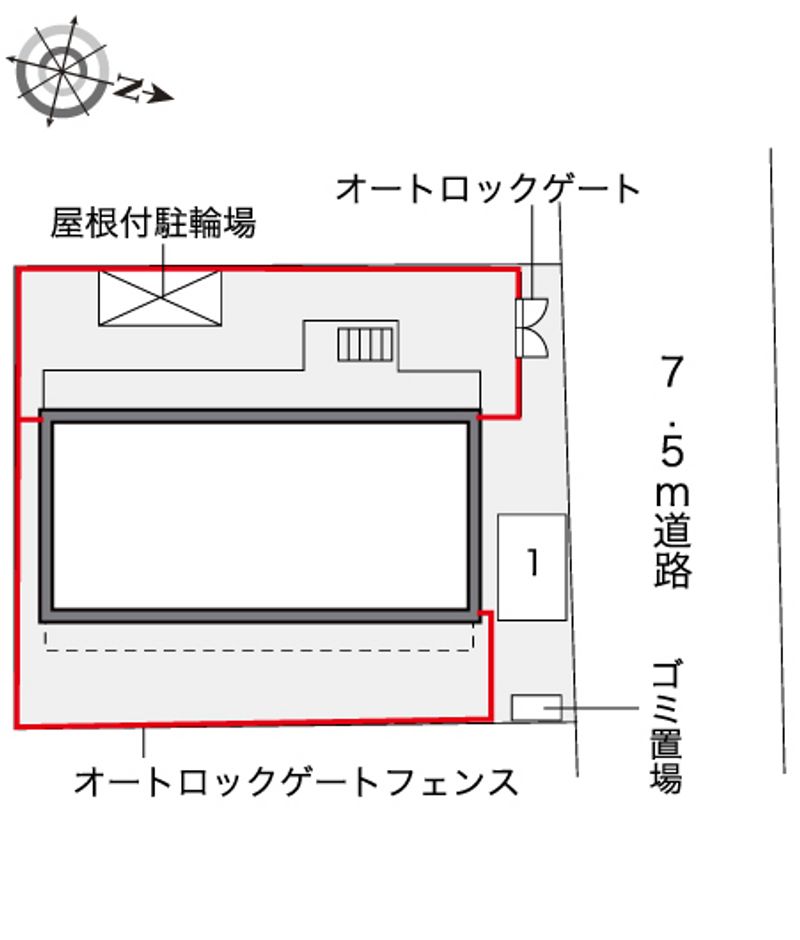 レオパレスみらい本町 配置図