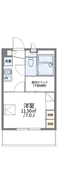 レオパレス長筬 間取り図