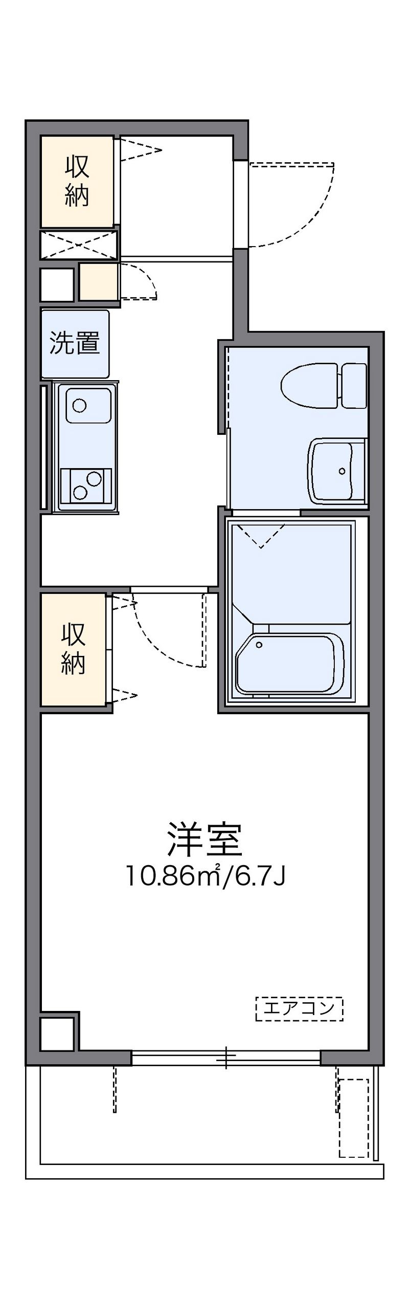 レオパレス香行苑１号 間取図