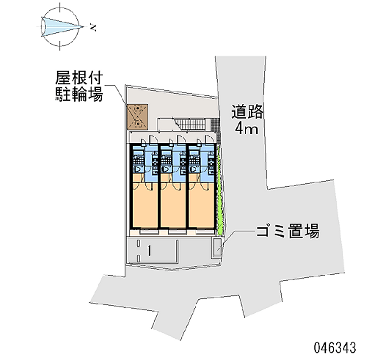 レオパレス弘法 区画図