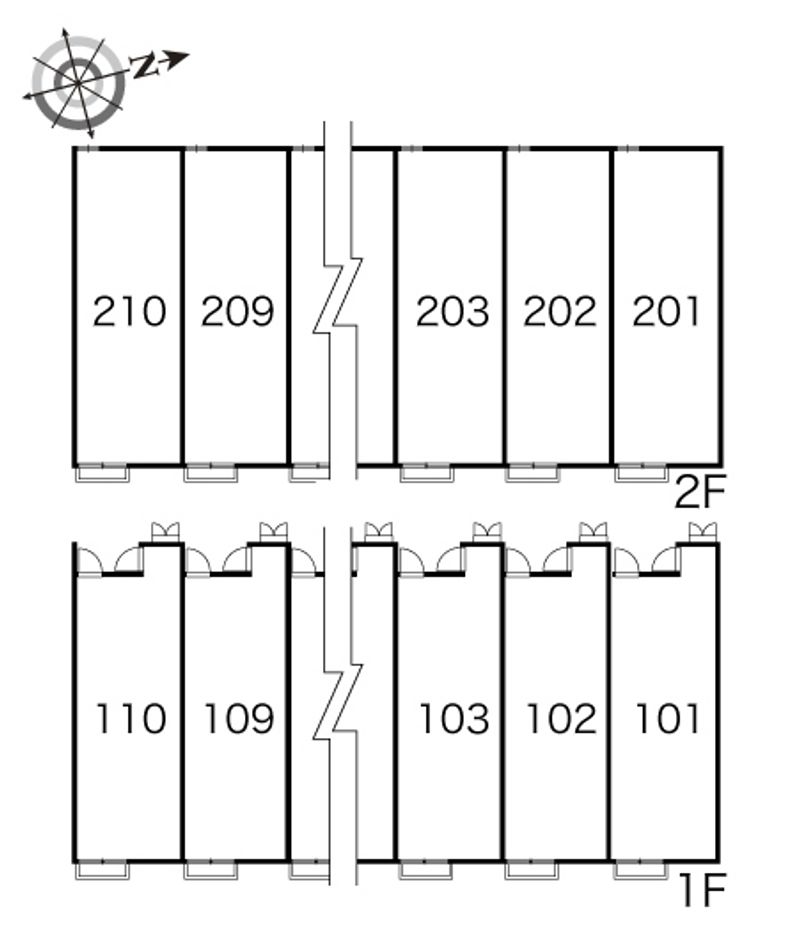 レオパレスレグノ　フランジア 間取配置図