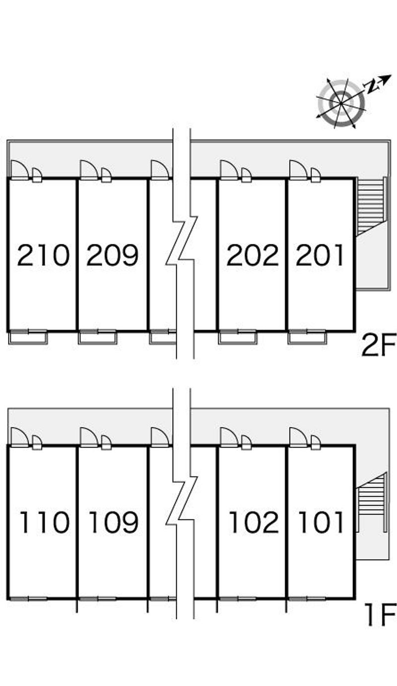 レオパレス川口 間取配置図