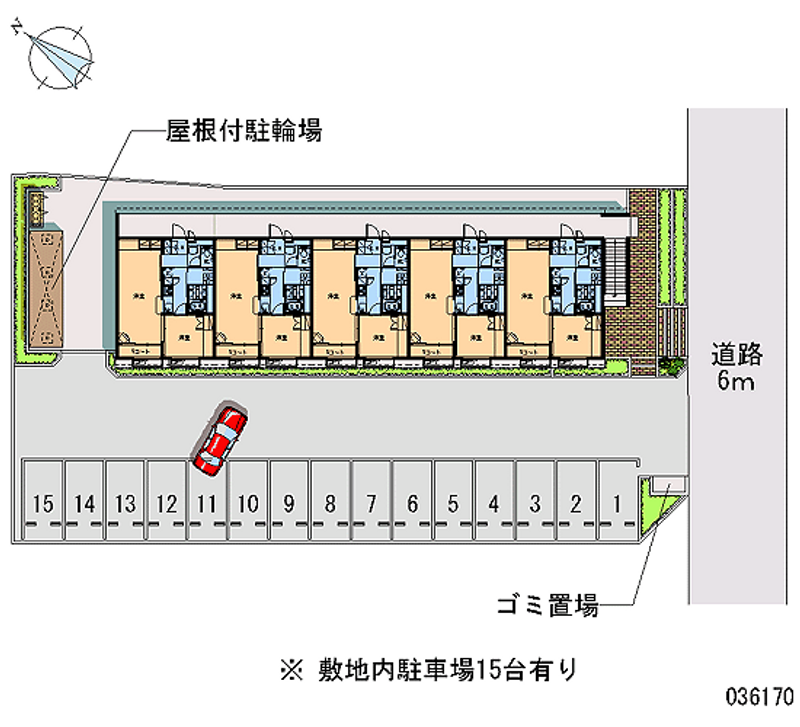 レオパレスパークサイドヒル 月極駐車場