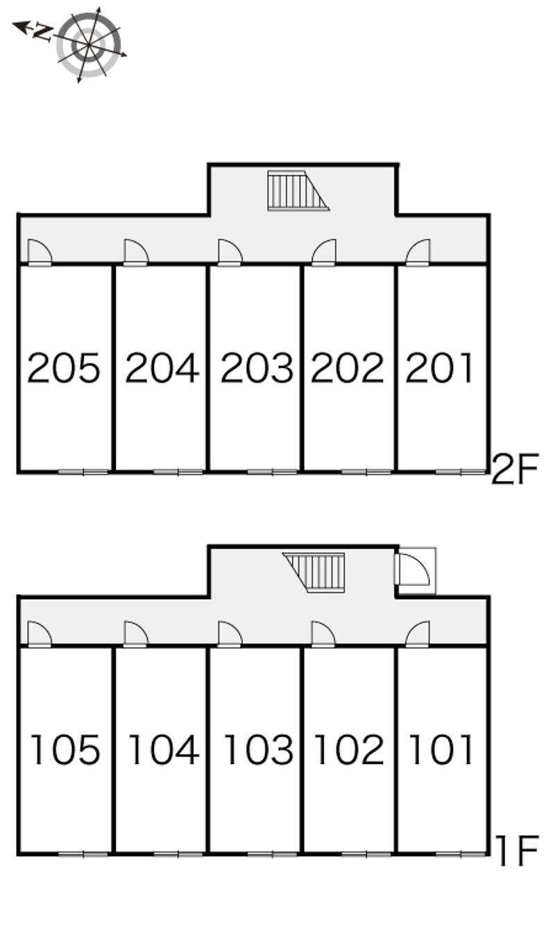 レオパレスエンレイソウ 間取配置図