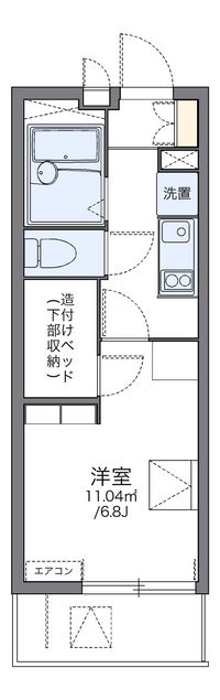 レオパレス小町Ｃ 間取り図