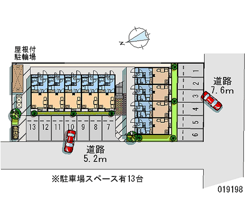 レオパレスＮＥＷ　ＴＡＫＡＨＡＭＡ 月極駐車場