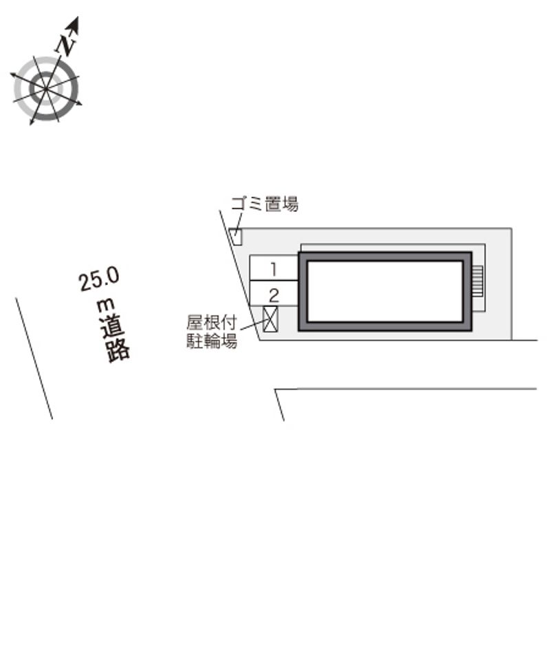 レオパレスこも家東 配置図