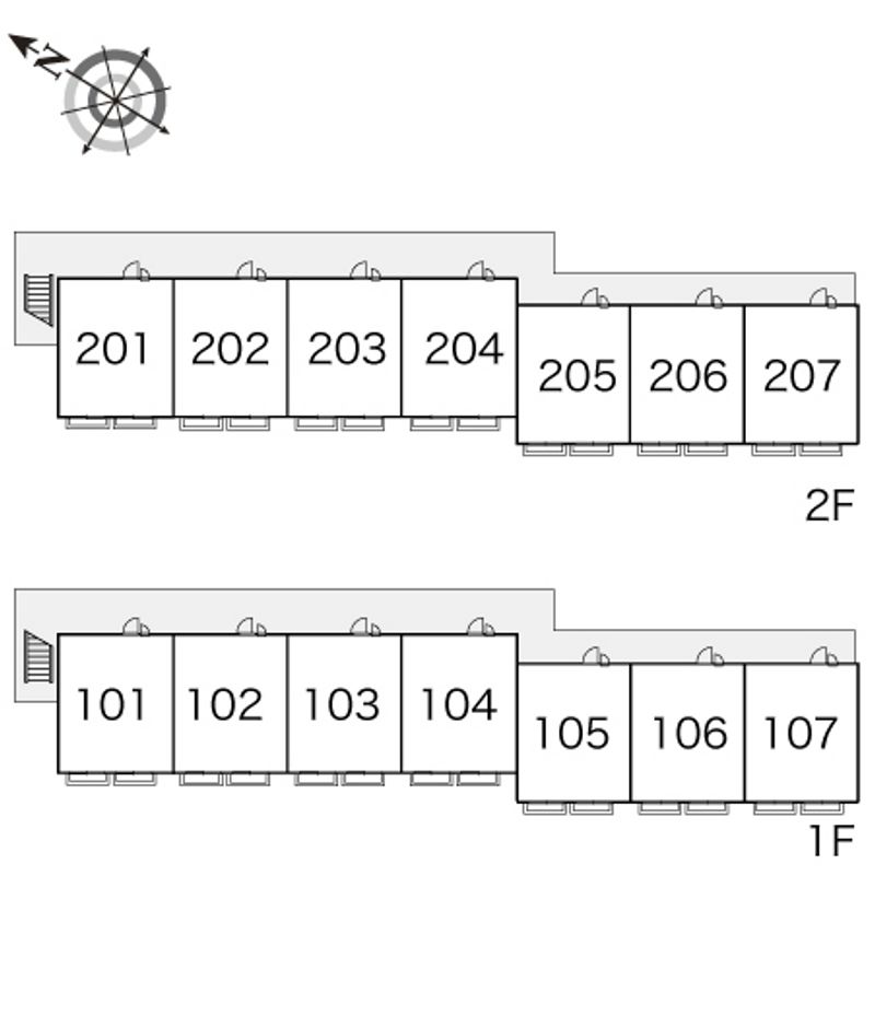 レオパレスロハス富の原 間取り配置図