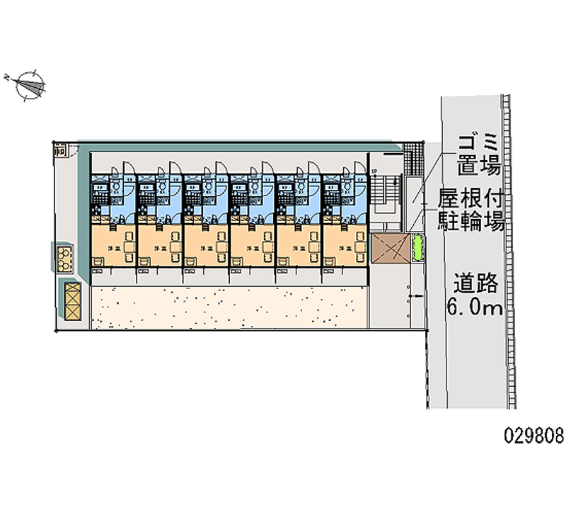 レオパレス駅西 区画図