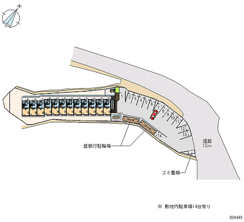 34440 Monthly parking lot