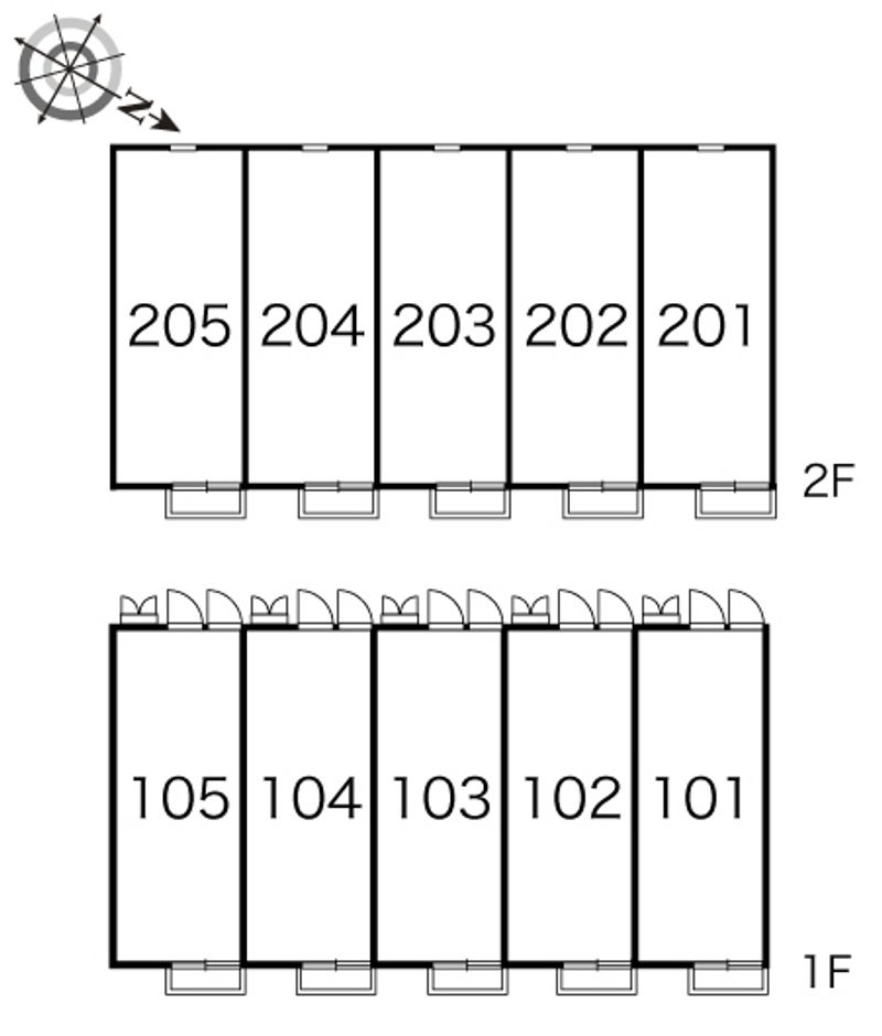 レオパレス折戸 間取配置図