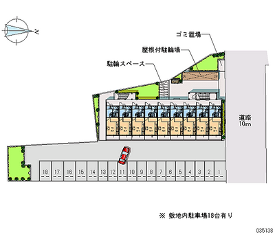 レオパレス湘南Ⅱ 月極駐車場