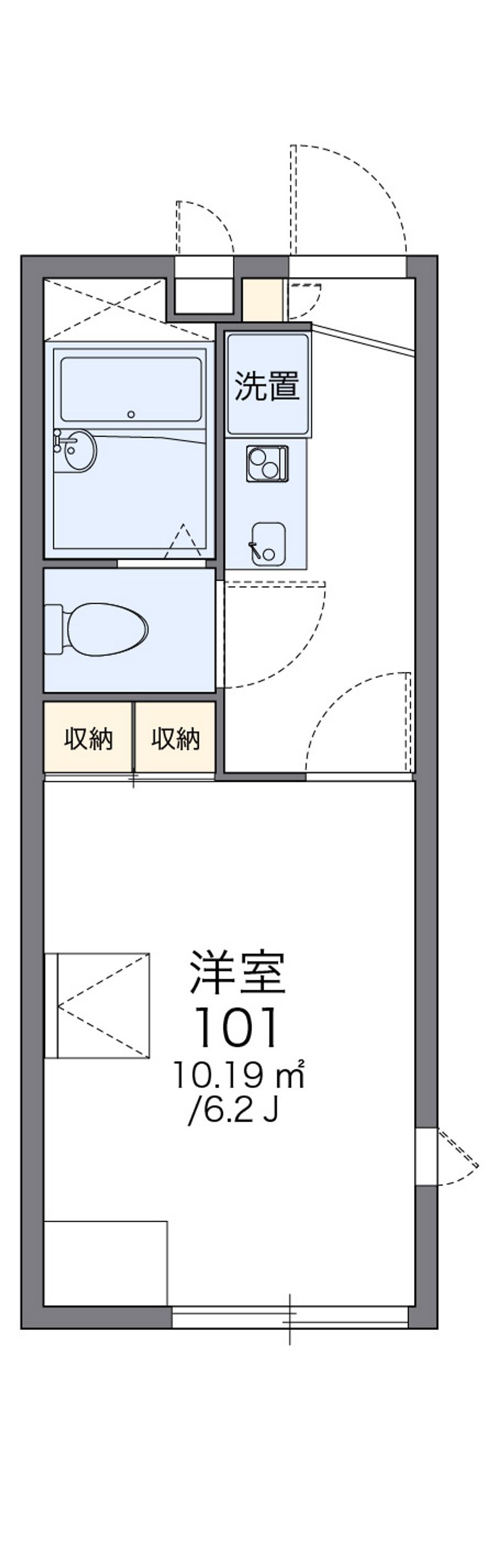 レオパレスカルム 間取図