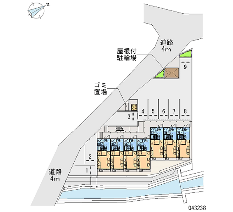 レオパレス真 月極駐車場