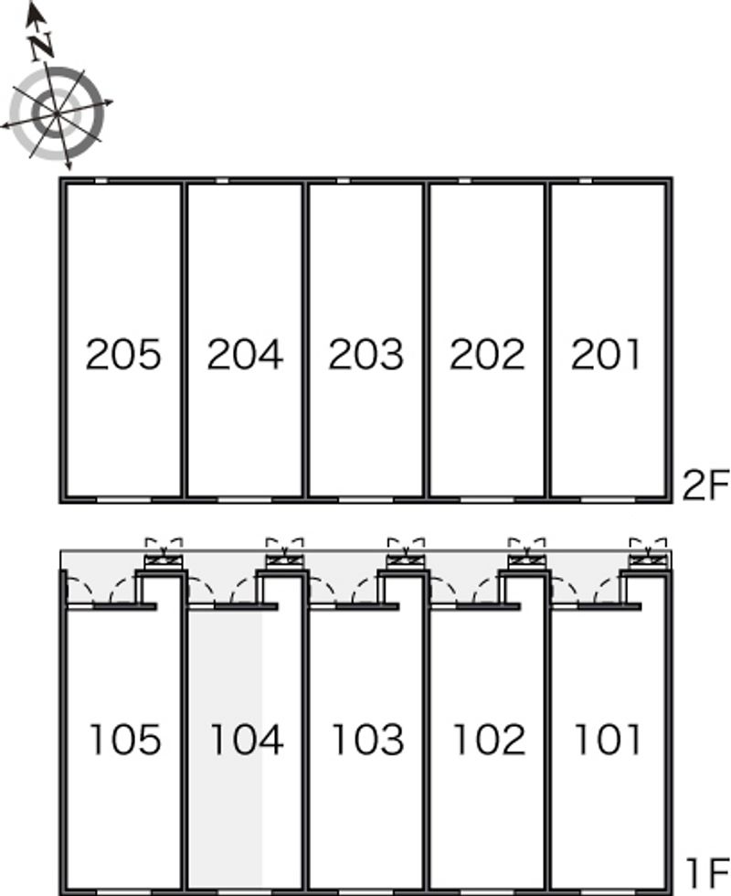 レオネクストハングルーズ 間取配置図
