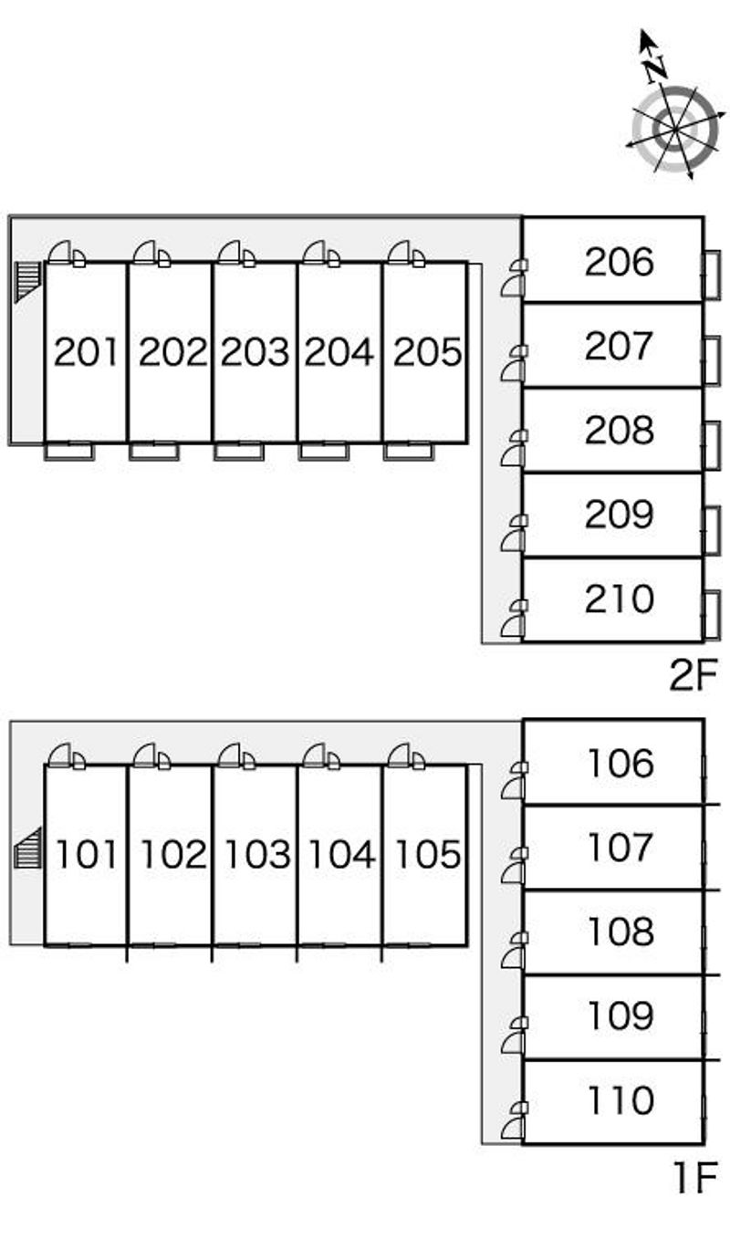 レオパレスウイング　ポートⅡ 間取り配置図
