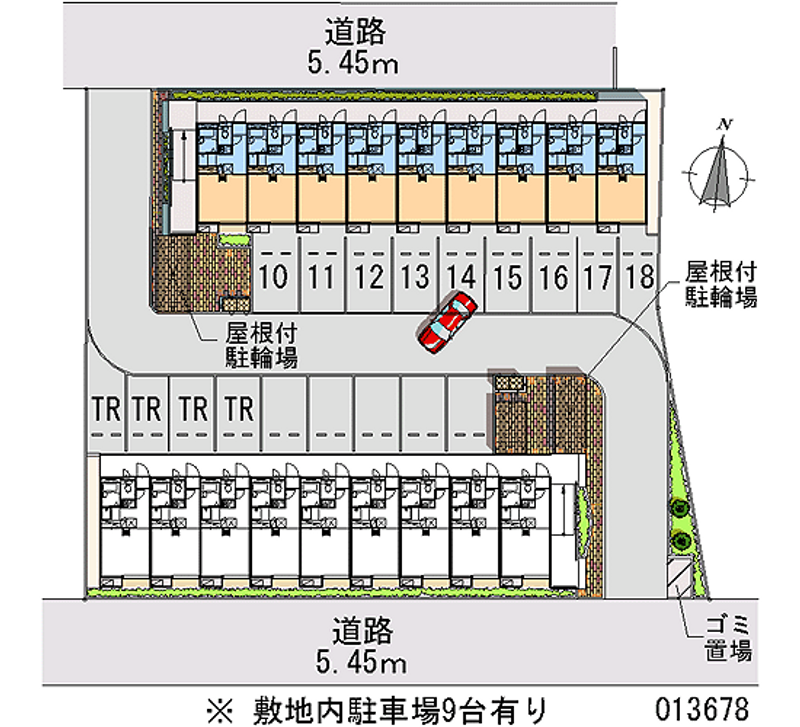 レオパレス真Ⅳ 月極駐車場