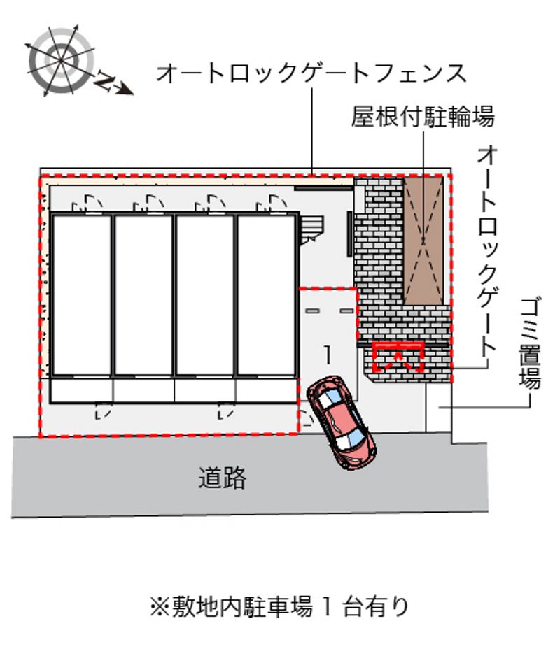 レオパレスウィステリアⅢ 配置図