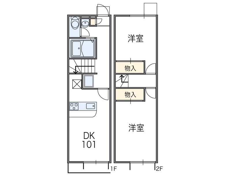 レオパレスセラフⅠ 間取図