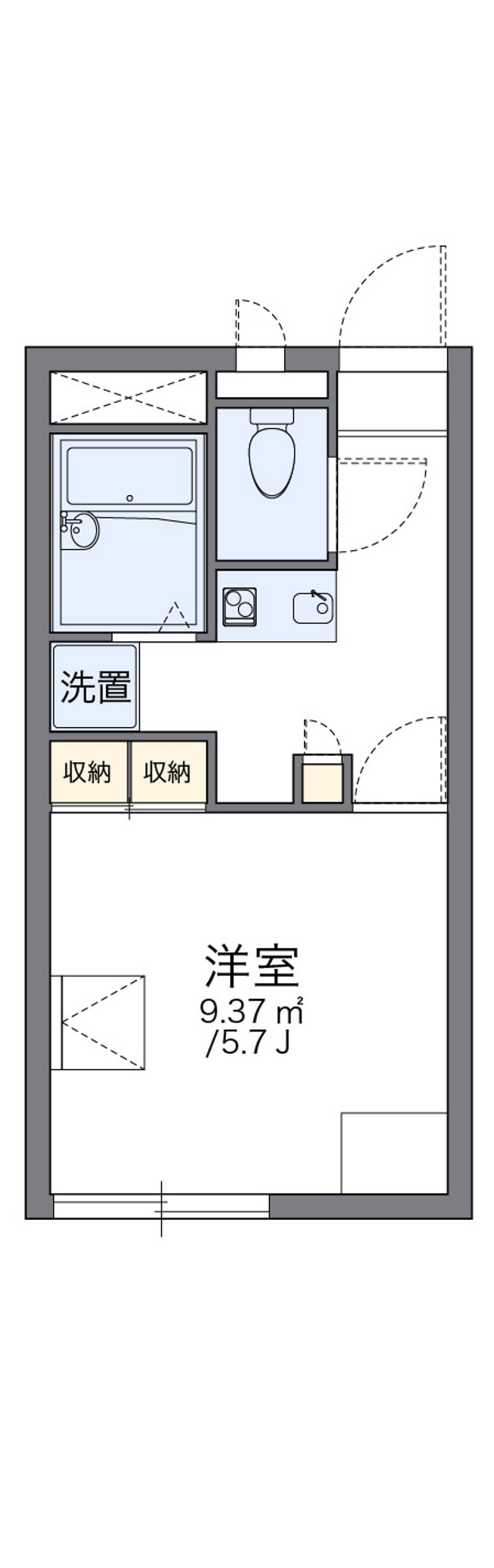 レオパレスこうべ山手２番館 間取り
